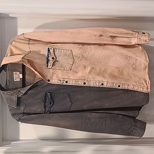 Tie dye button up shirt